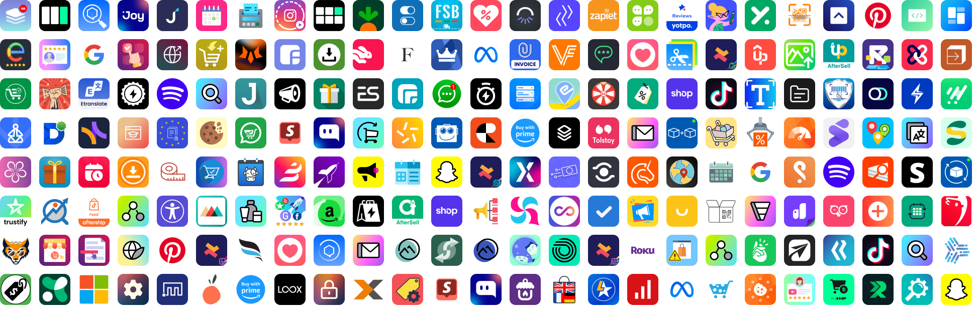Logos of Zparking apps